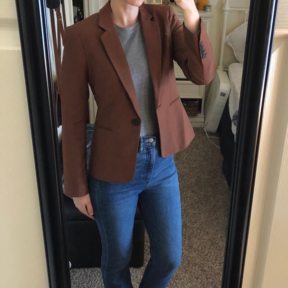 NWT EXPRESS camel brown blazer, size 4 - Picture 1 of 3